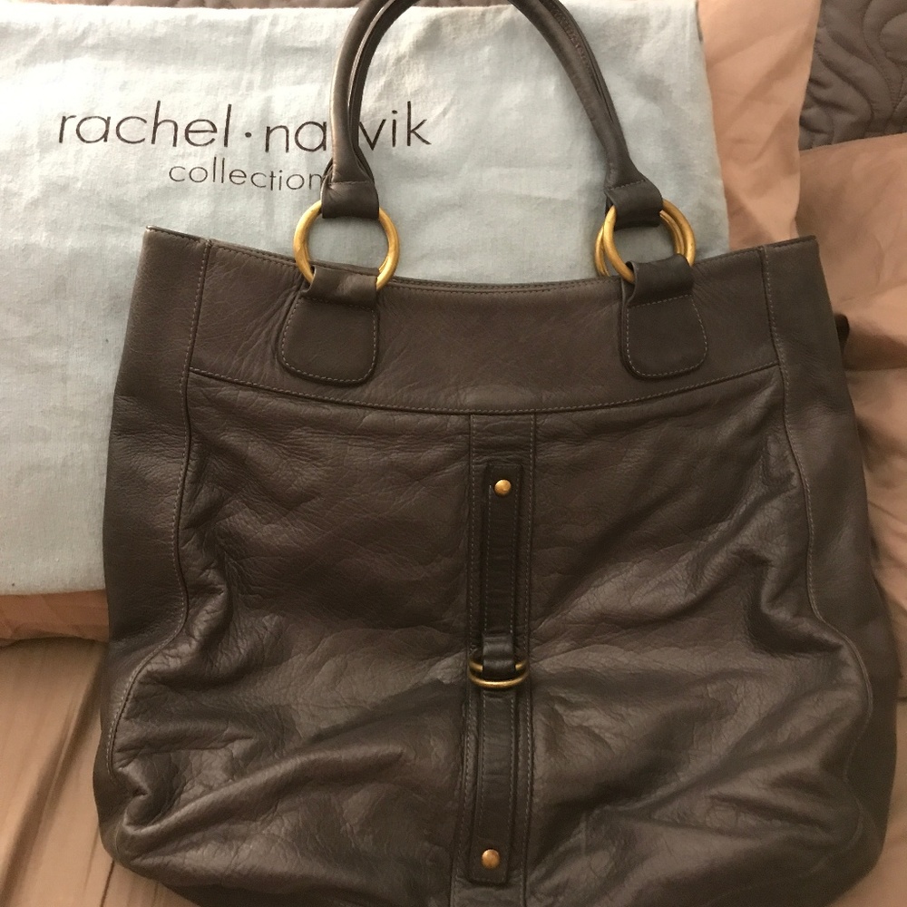Rachel Nasvik Tabitha Tote, Grey leather